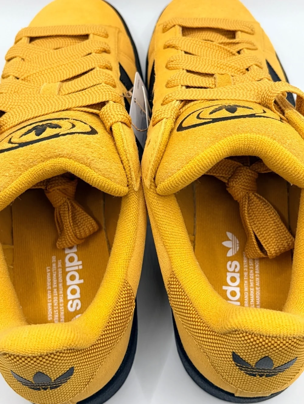 Adidas Campus 00s Preloved Yellow Sneakers Size 10 Yellow and Black Suede